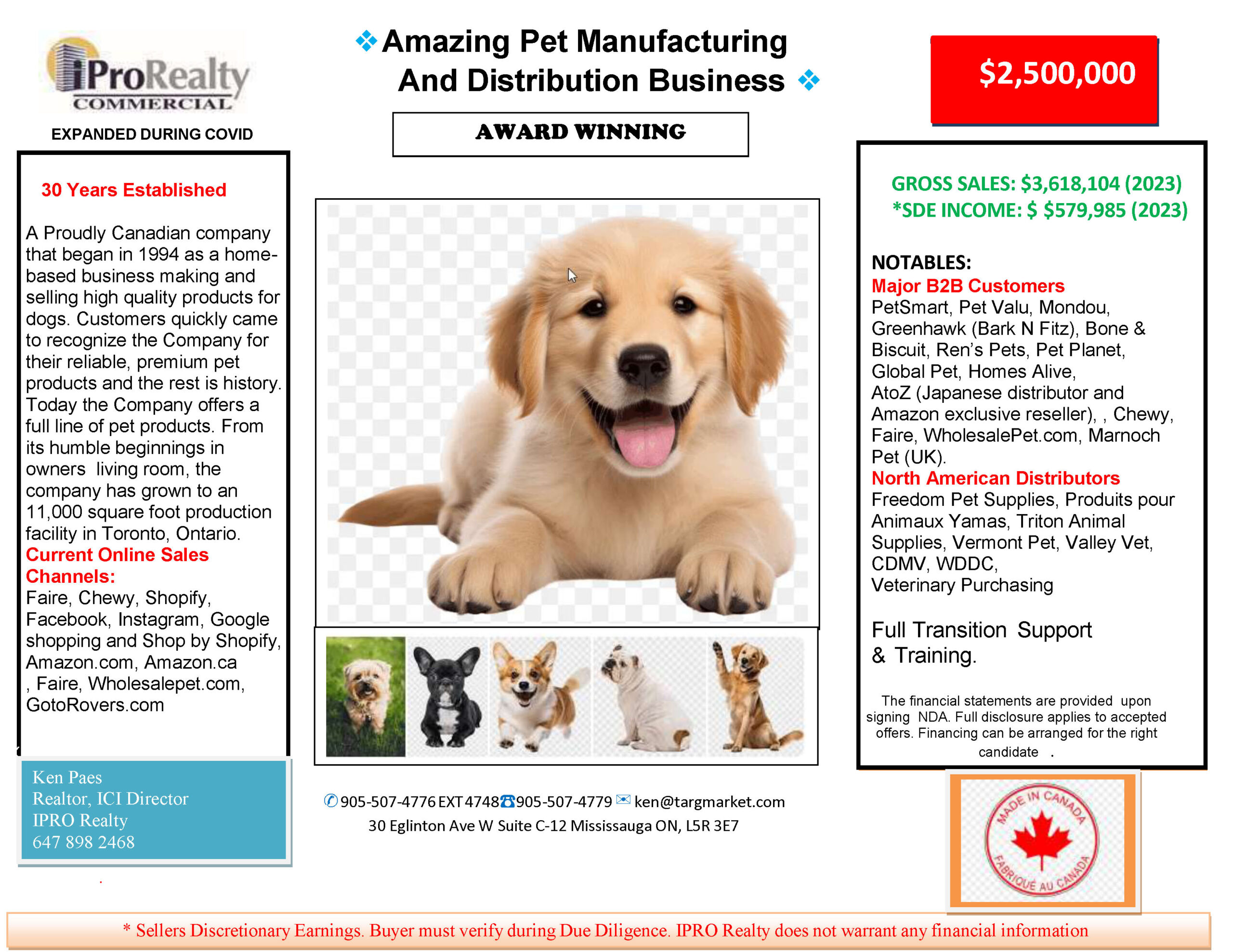 Amazing Pet Manufacturing And Distribution Business Ken Paes Business
